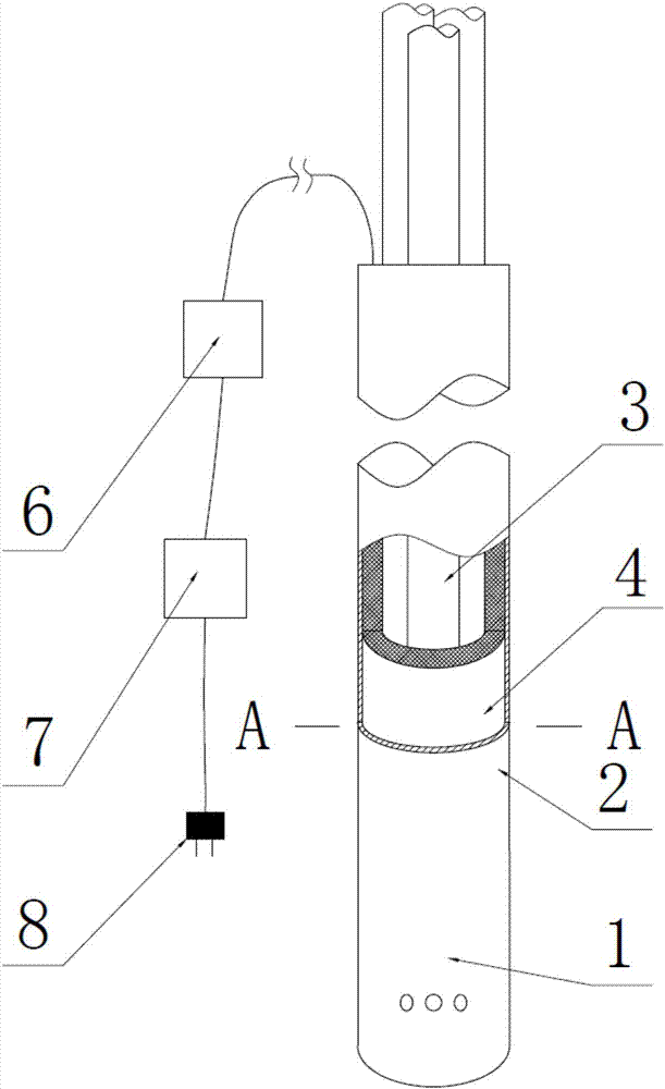 Anti-icing cylindrical pressure probe