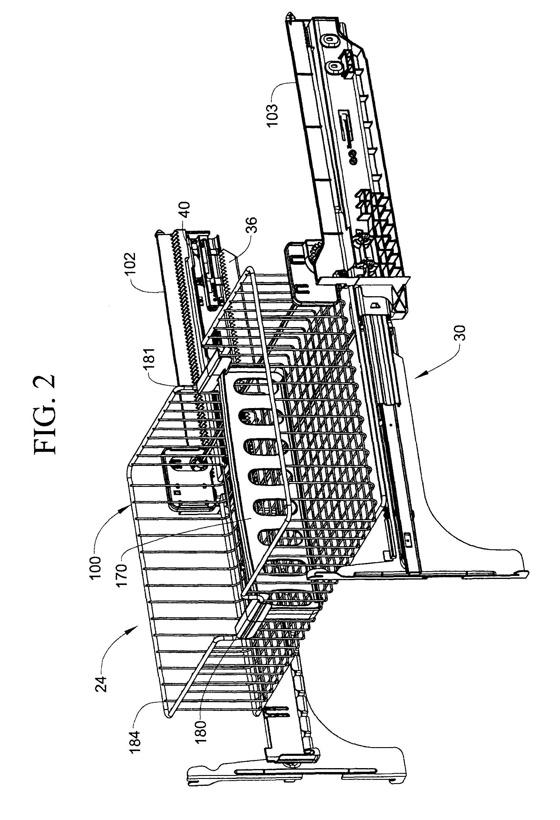 Rack and pinion refrigerator storage system