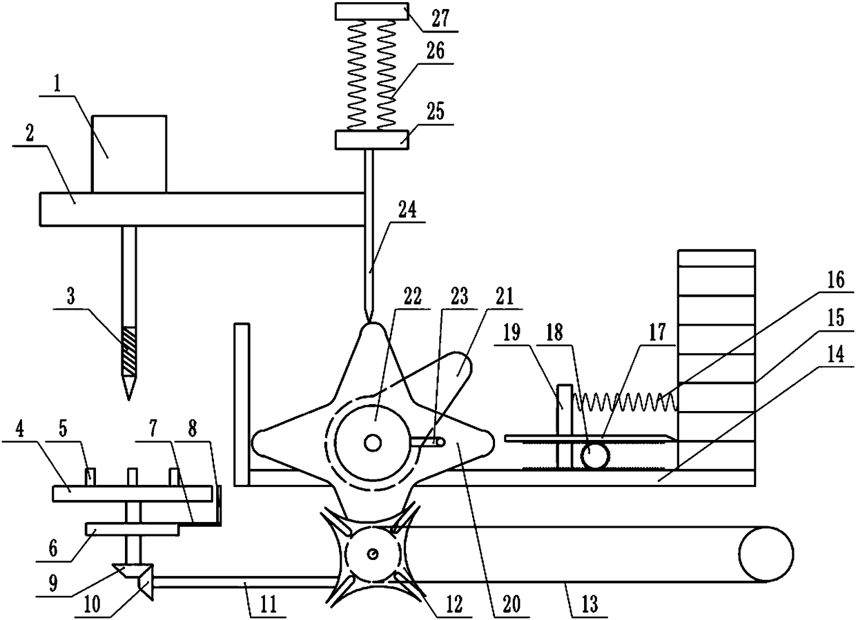 Valve end cover drilling device