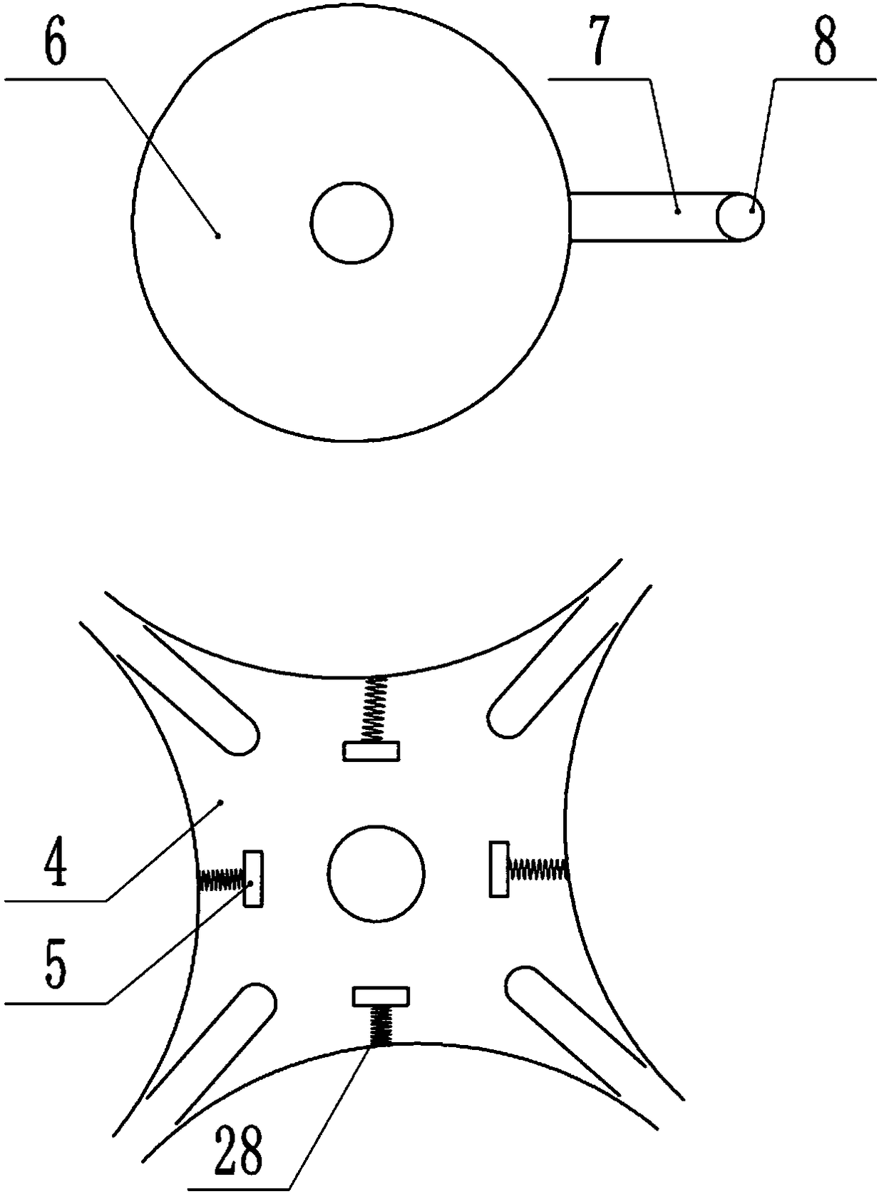 Valve end cover drilling device