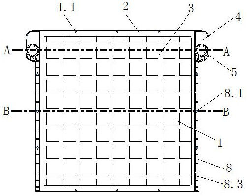 Flat sheet membrane supporting plate capable of forming water outlet and circulation channels after being spliced