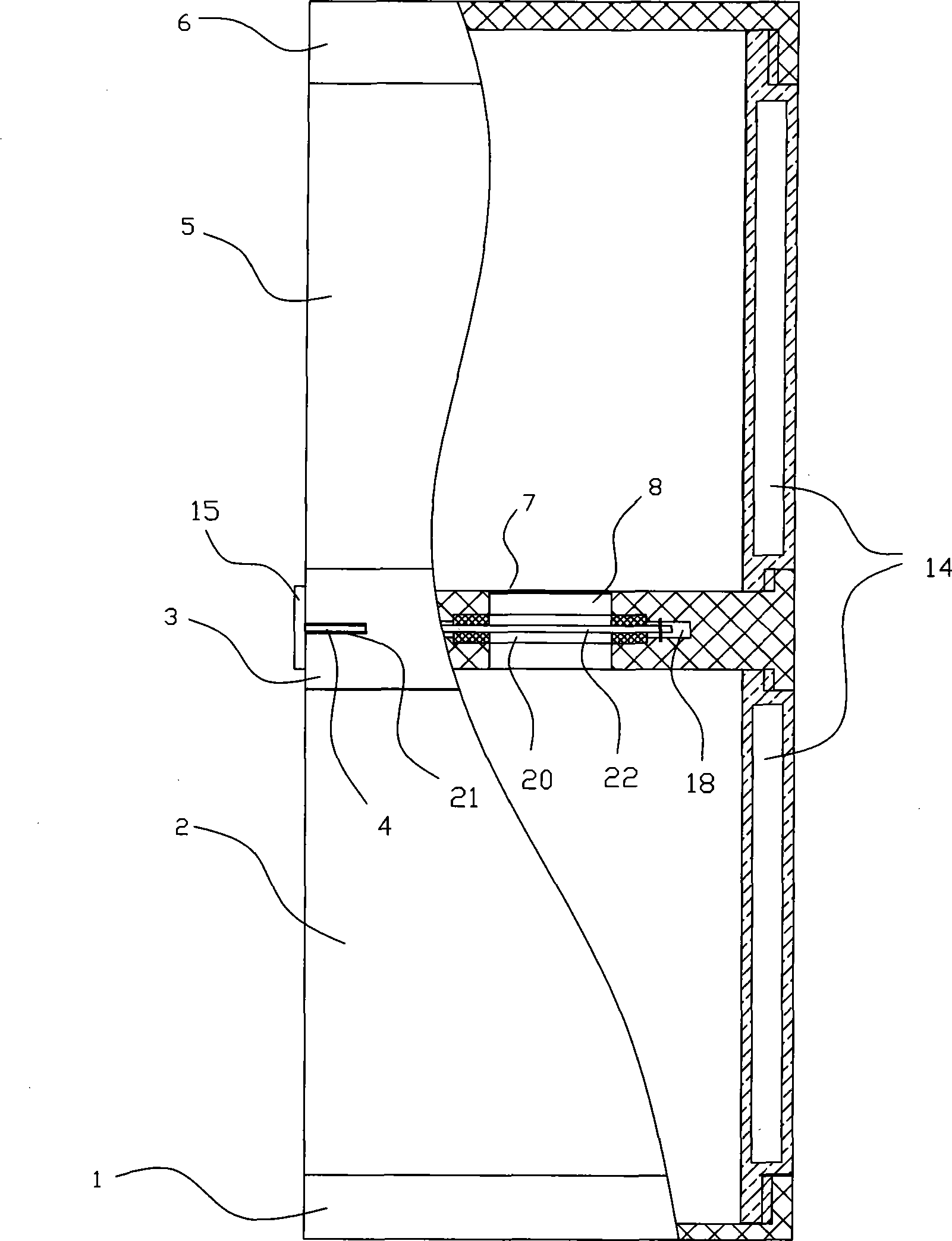 Tea cup with tea separation function