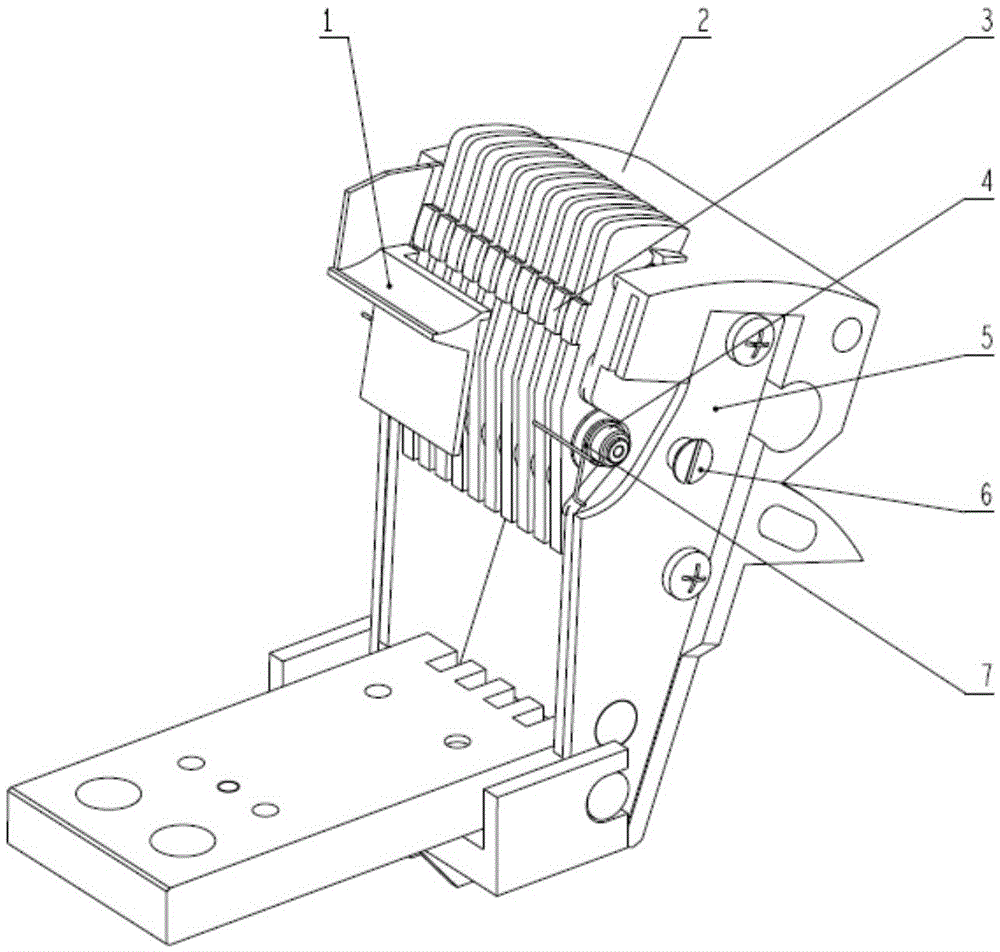 A contact system with automatic arc blowing function