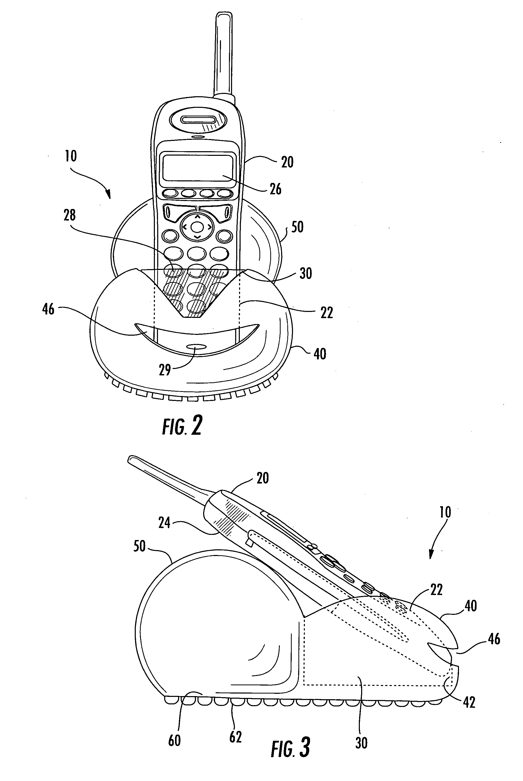 Holder for portable communications devices and associated methods