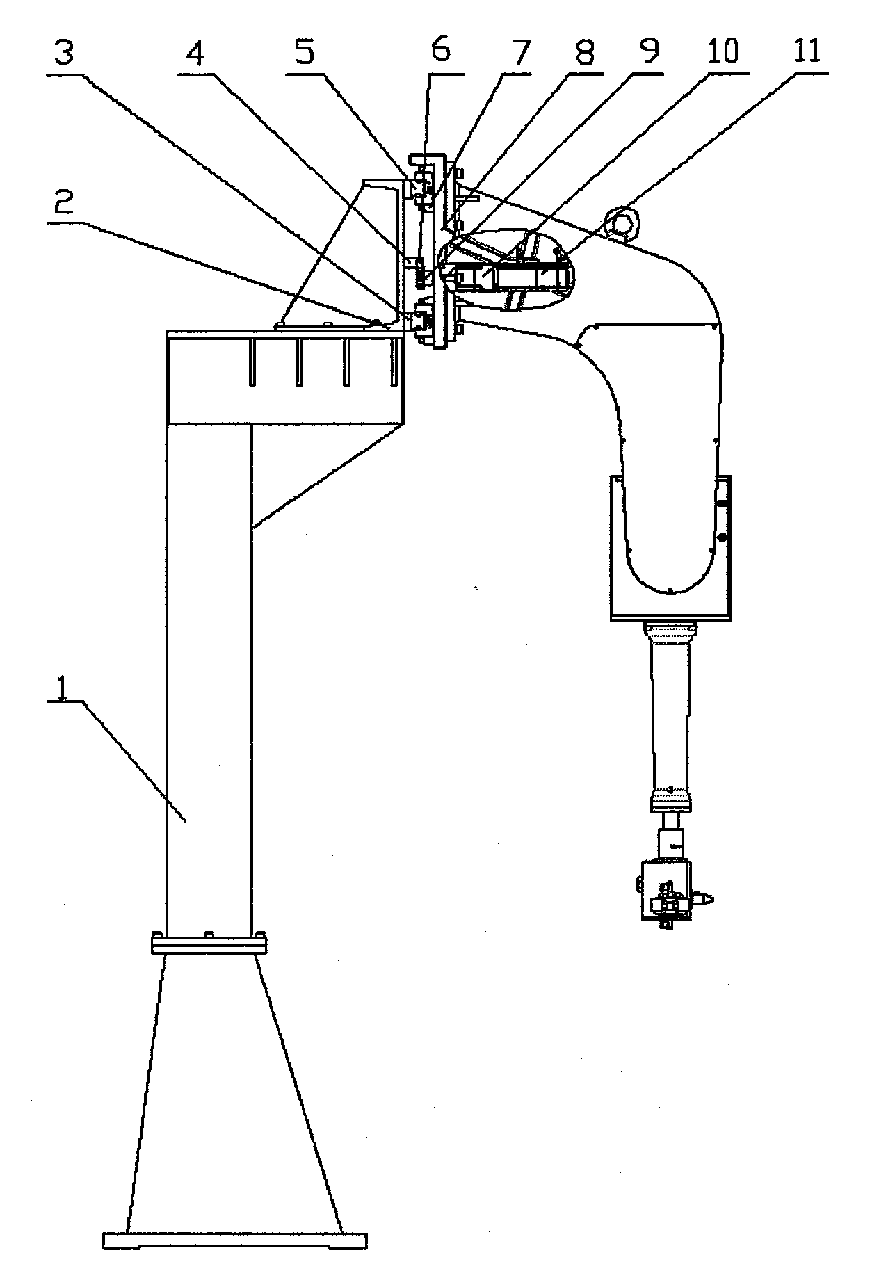 Four-coordinate automatic loading-unloading robot