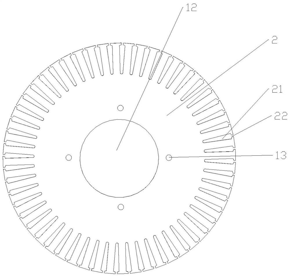 Motor and rotor core thereof