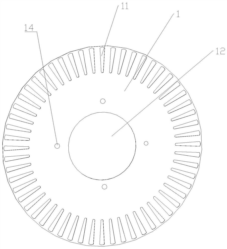 Motor and rotor core thereof