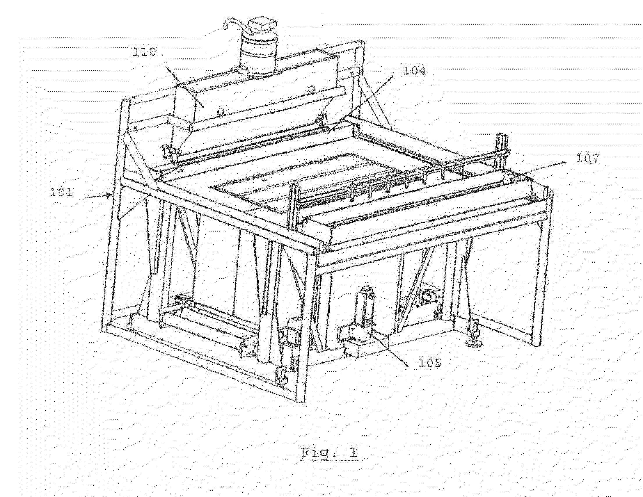 Device for the layer-wise production of patterns