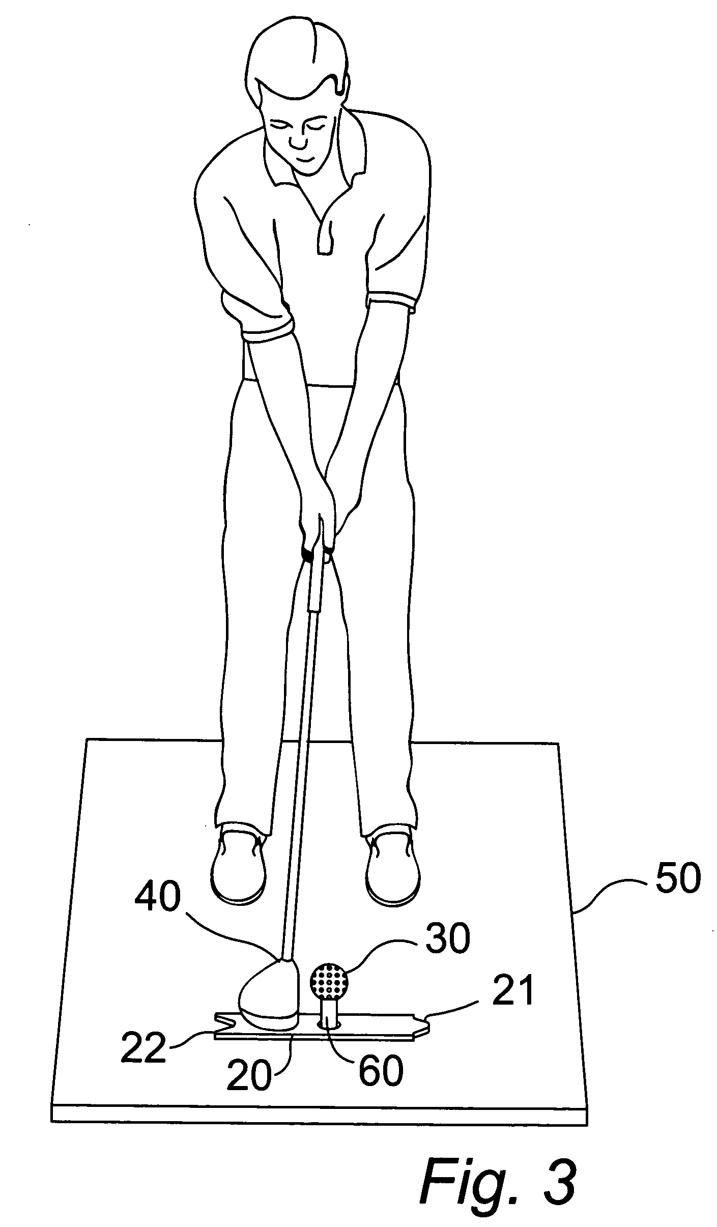 Mass producable golf practice pointers