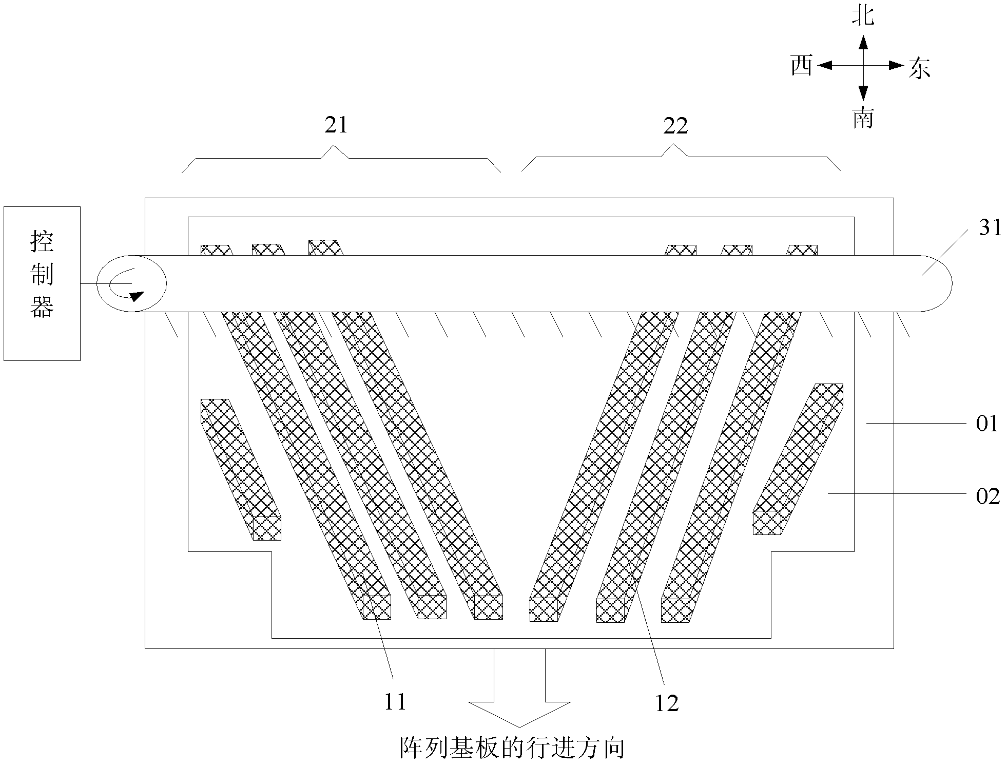 Friction device and friction method for orientation film