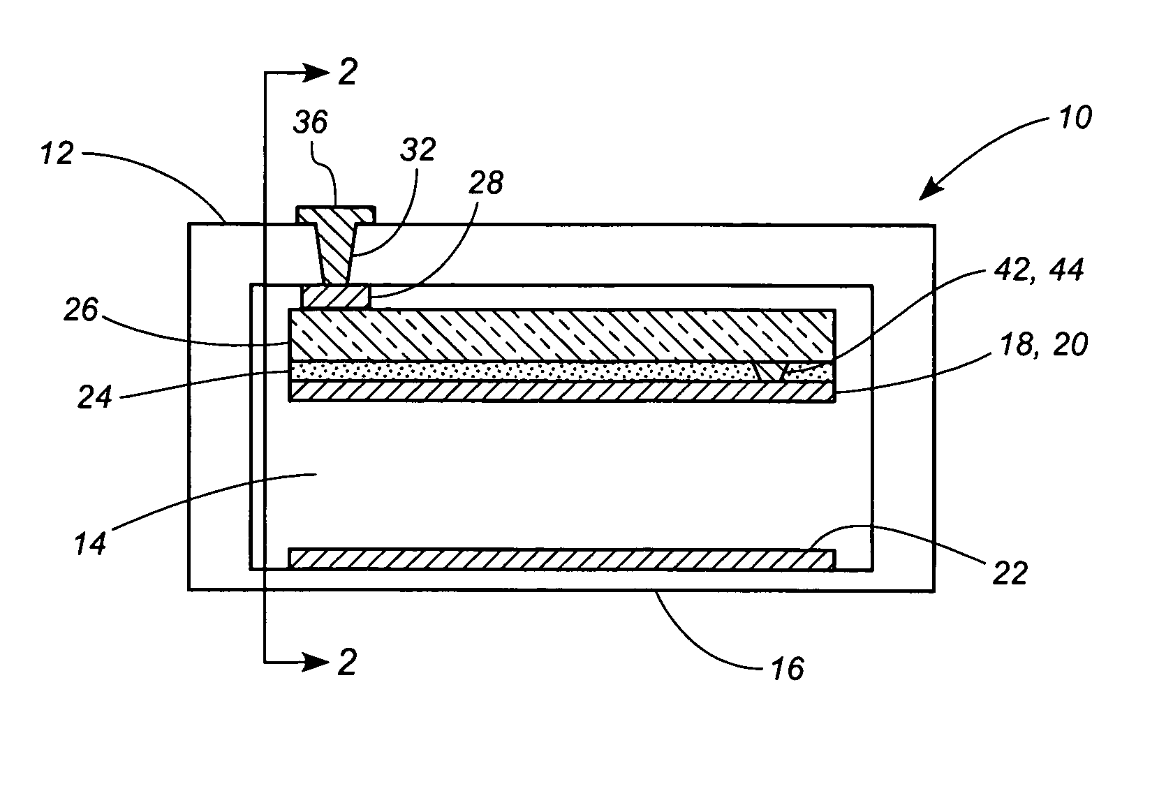 Capacitor electrode formed on surface of integrated circuit chip