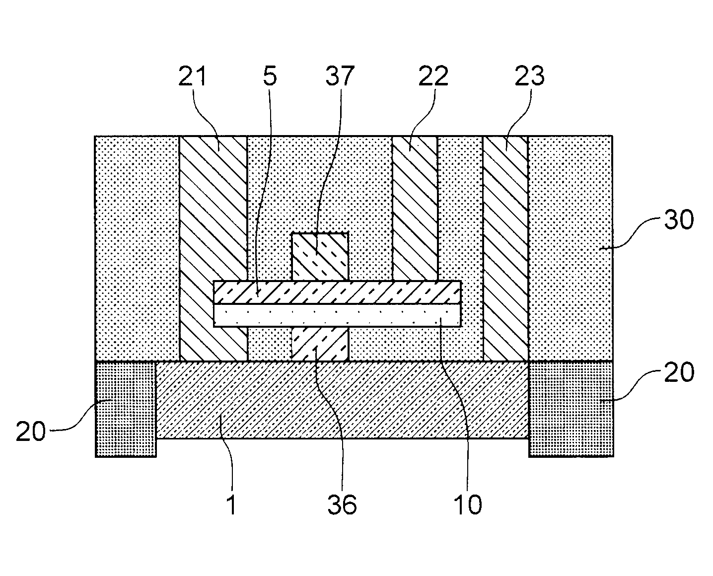 Method for producing stacked and self-aligned components on a substrate