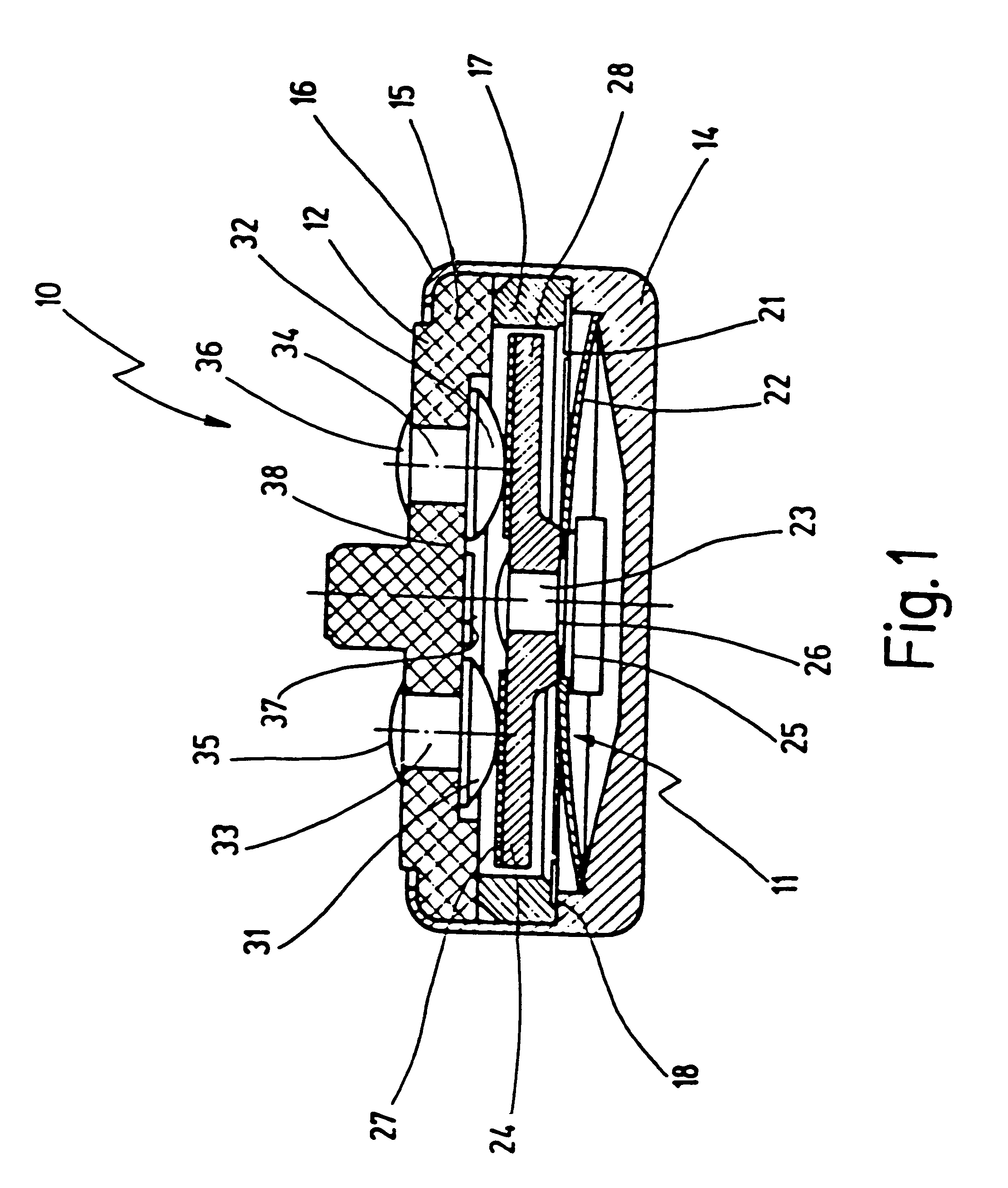 Temperature-dependent switch having a current transfer member