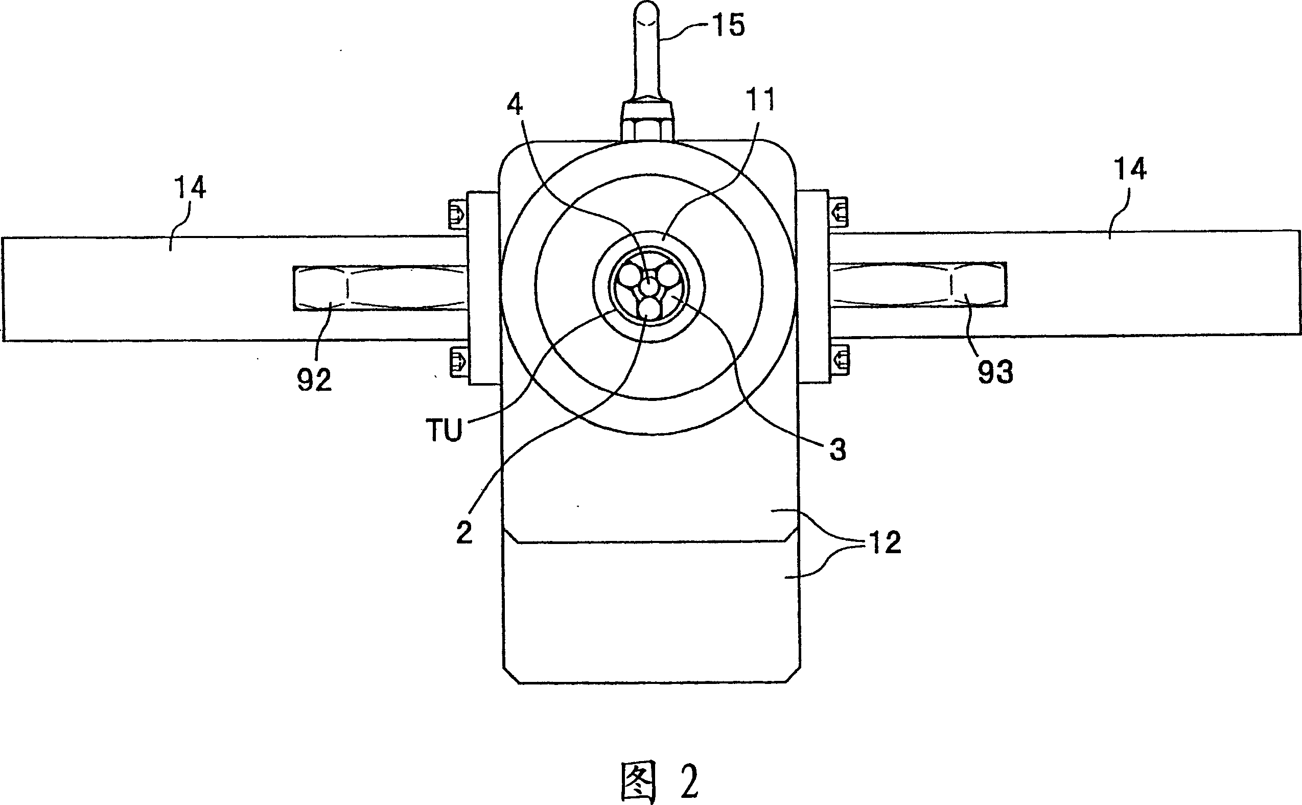 Tube expanding device