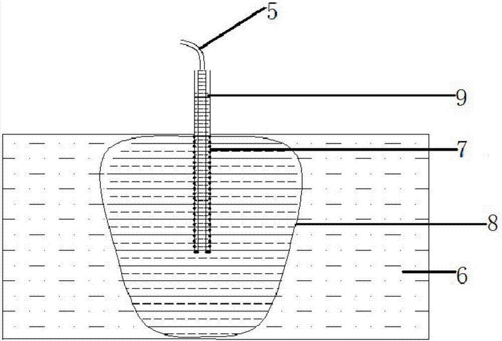 Penetration accelerating device suitable for in-situ leaching of ion-type rare earth mine