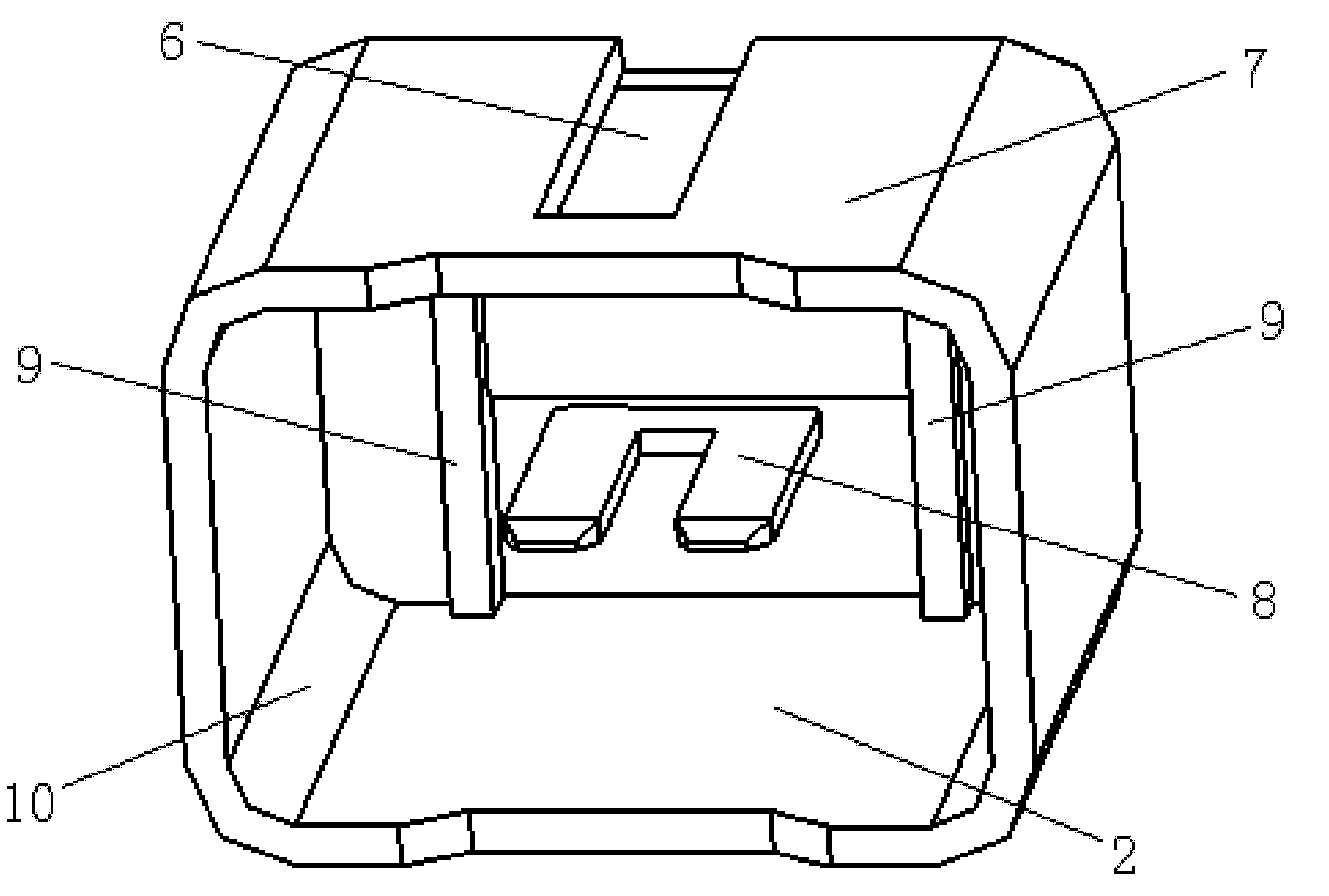 Plastic plug with short circuit ring function