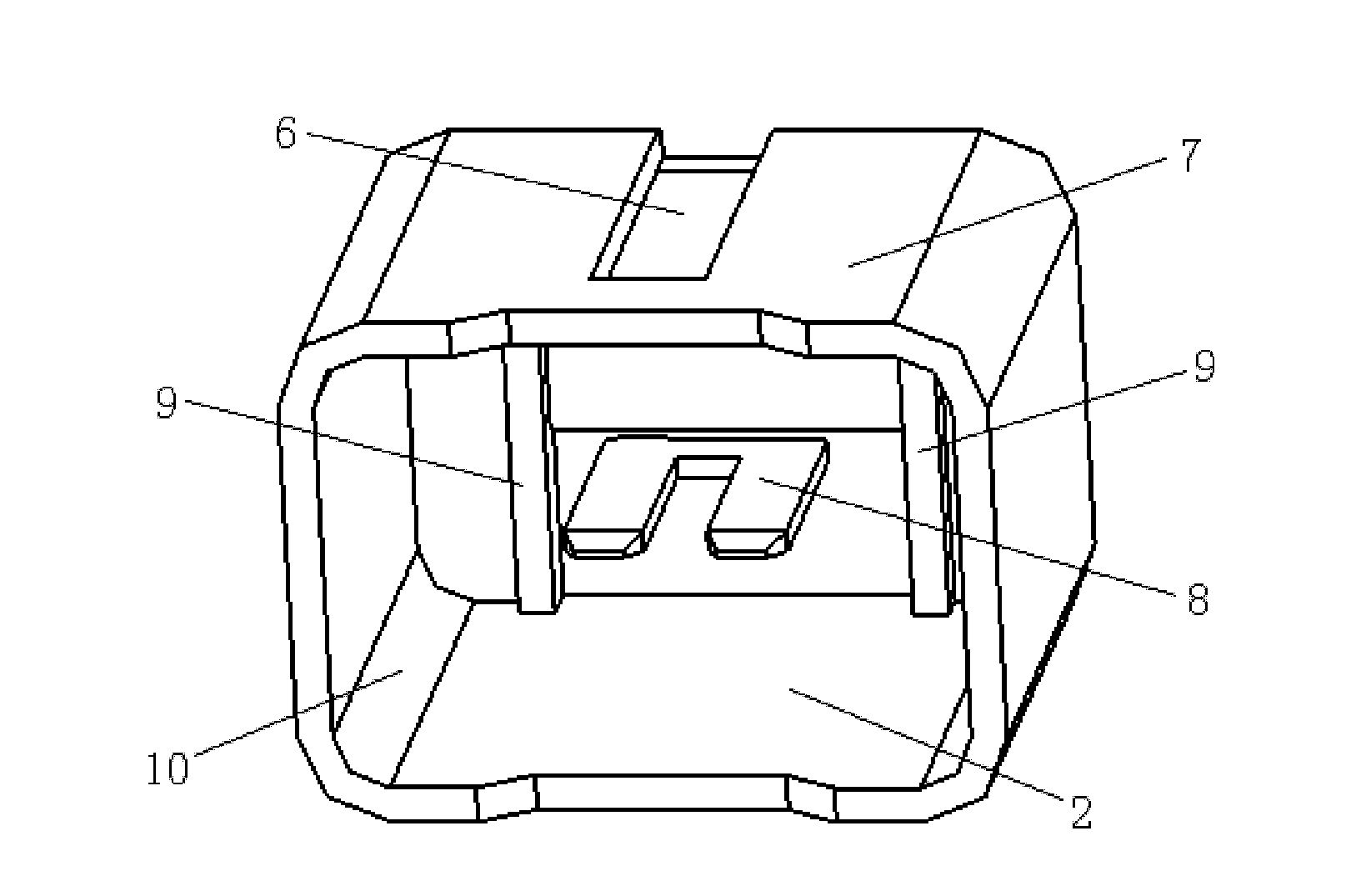 Plastic plug with short circuit ring function