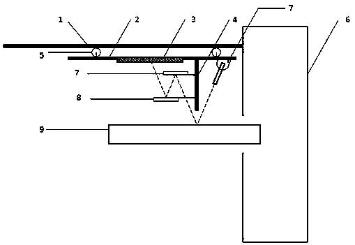 Simple device and method for dynamically measuring shaking of rotating electrode bar