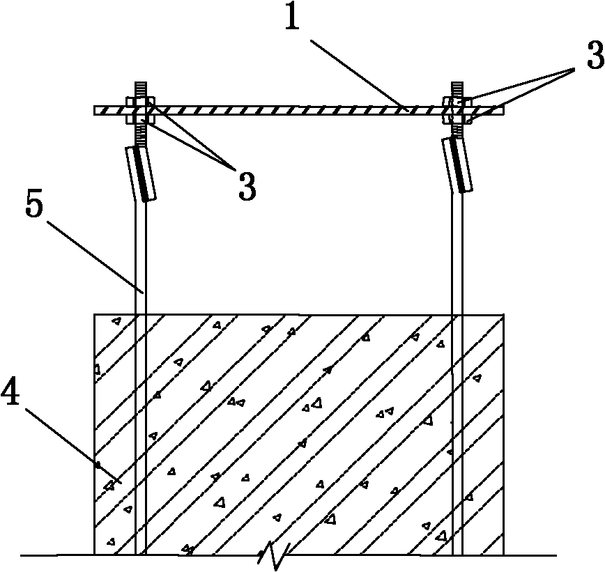 Embedding accuracy control construction method for embedded part of overlong equipment foundation platform