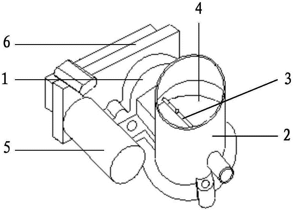 Throttle valve structure and self-cleaning method for throttle valve carbon deposit