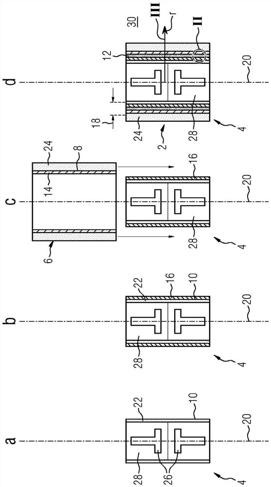 Interruption unit having vacuum tube and insulating housing