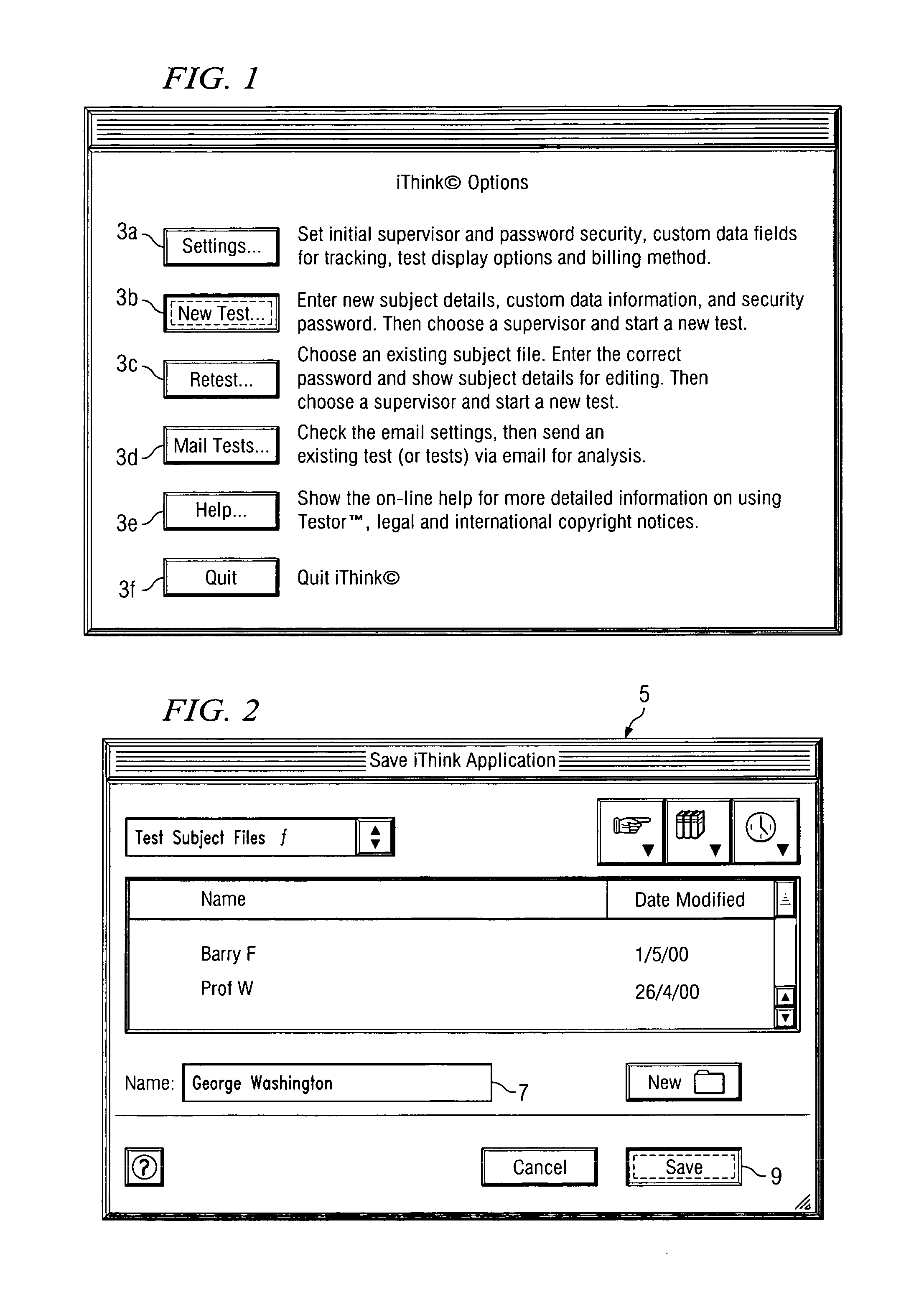 Psychological testing method and apparatus