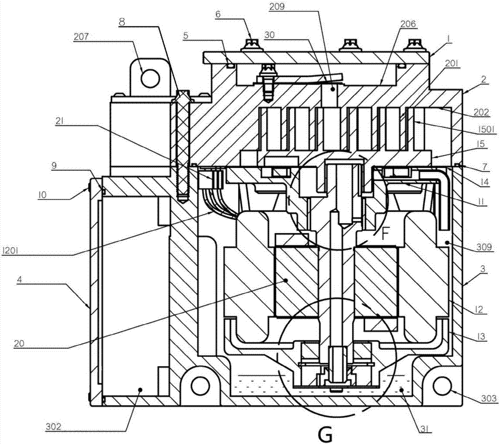 Vortex compressor for vehicle