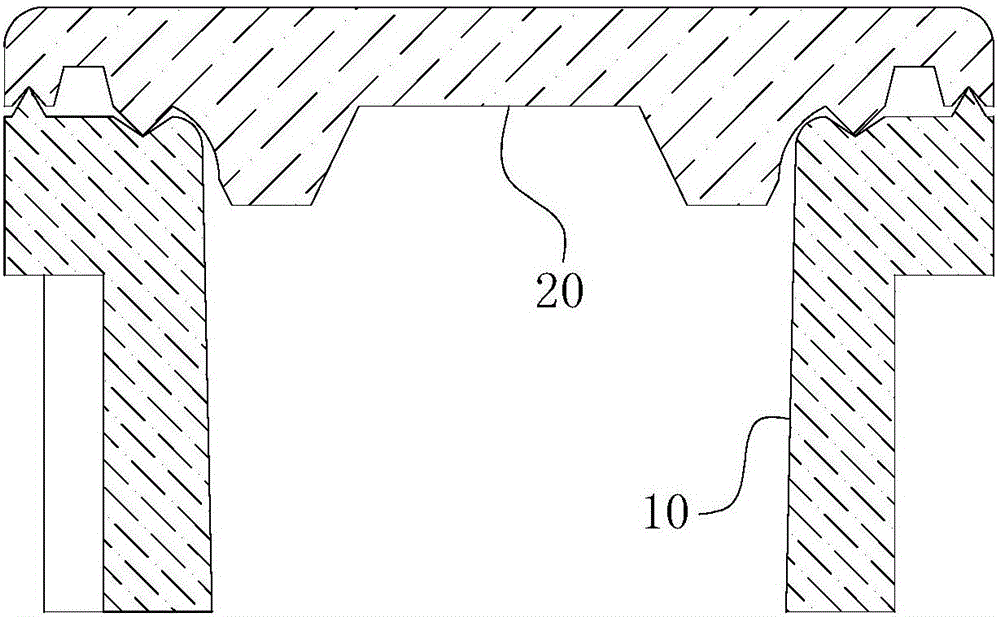 Ceramic vessel opening part sealing structure and preparation method thereof