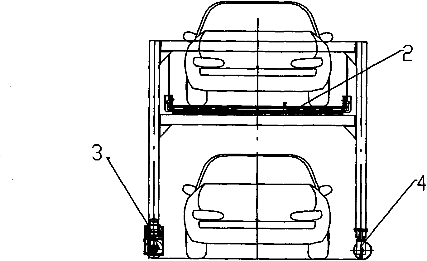 Solar driven double-layer self-propelled parking equipment