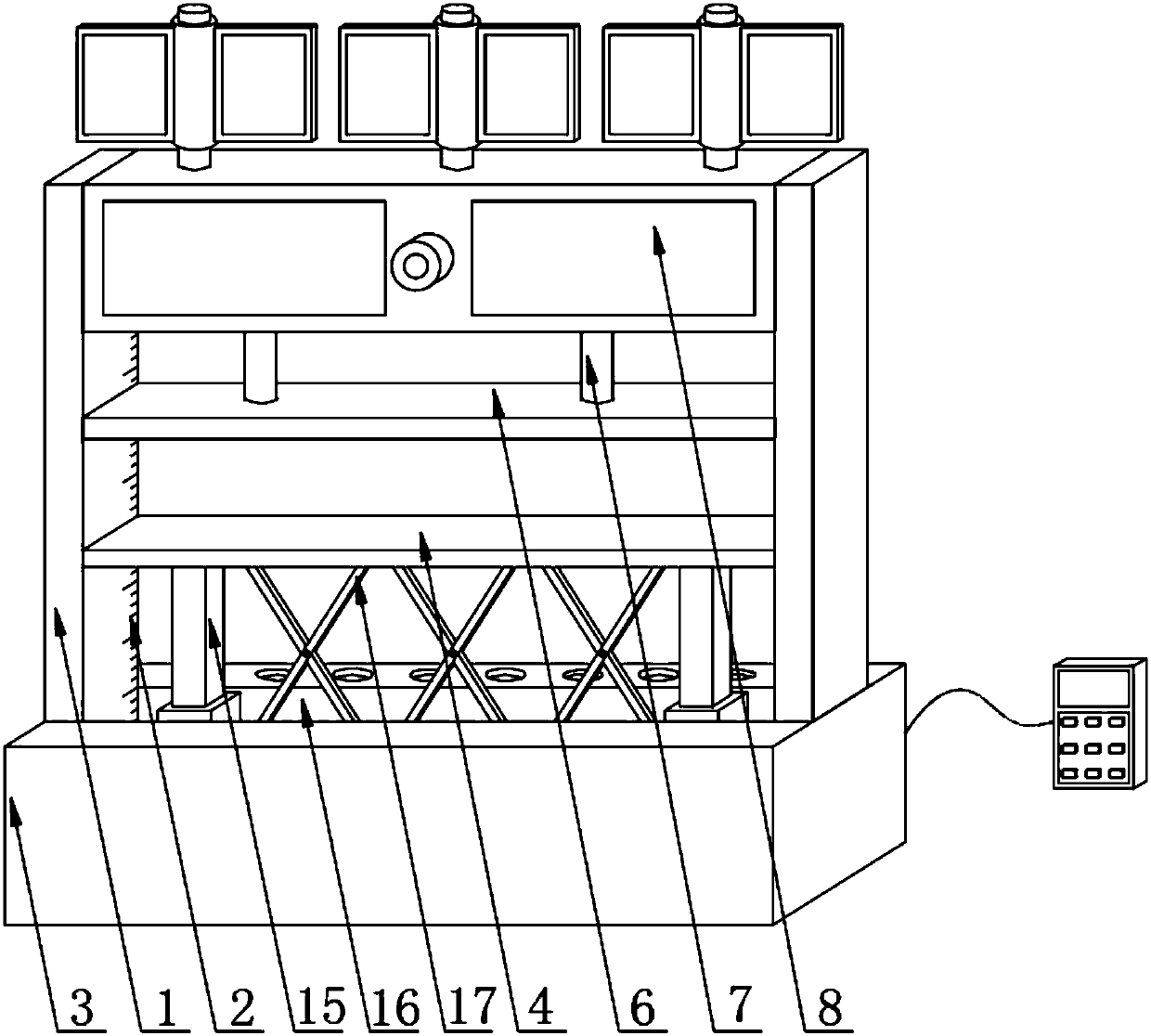 Traffic control device for road bridge