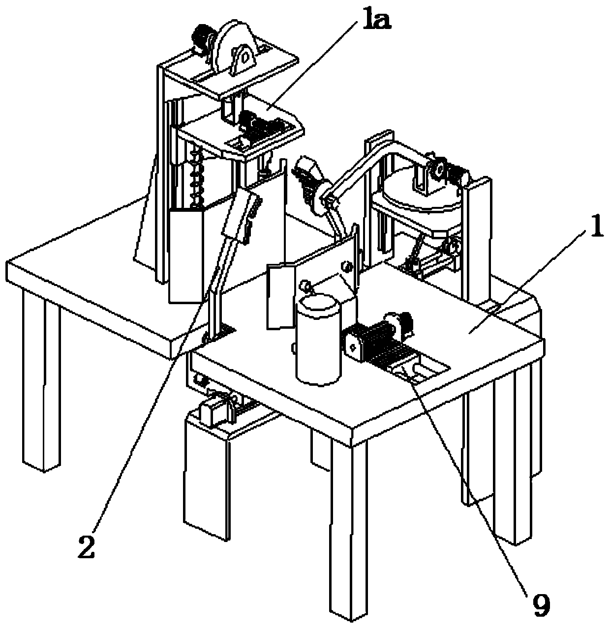 A working method of a mineral ore automatic cutting device