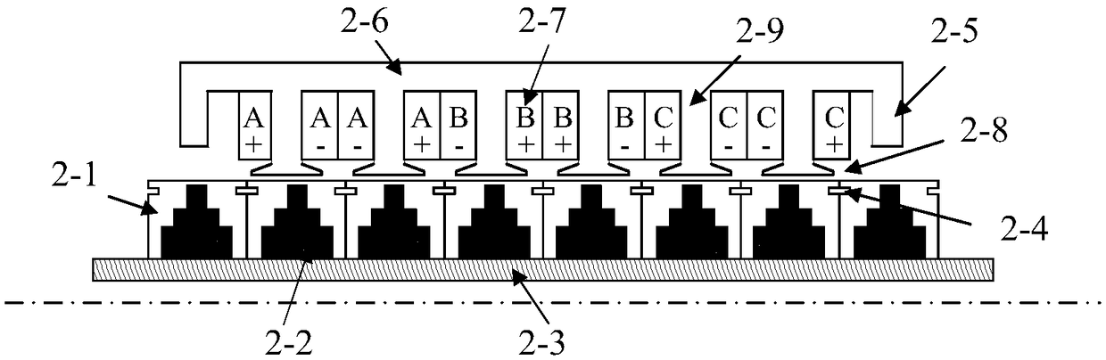 Wave power generation system based on multi-layer magnetic-aggregation embedded cylindrical linear generator