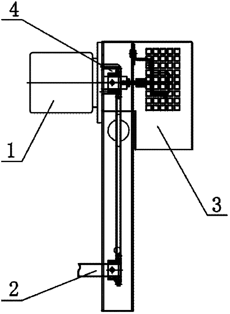 Speed regulating mechanism of boarding machine