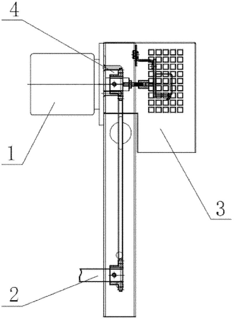 Speed regulating mechanism of boarding machine