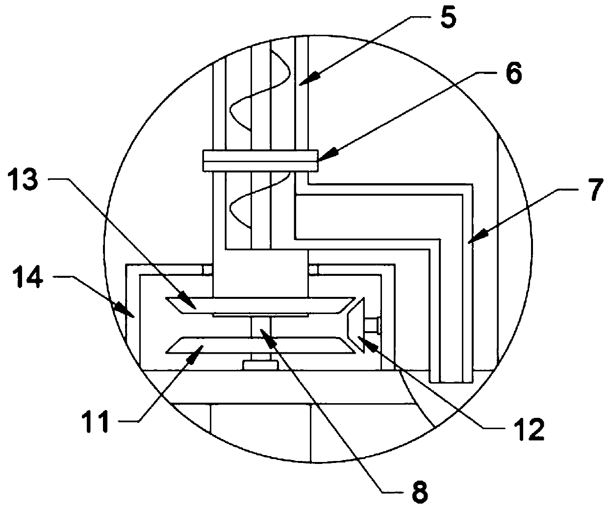 Breeding feed feeding device