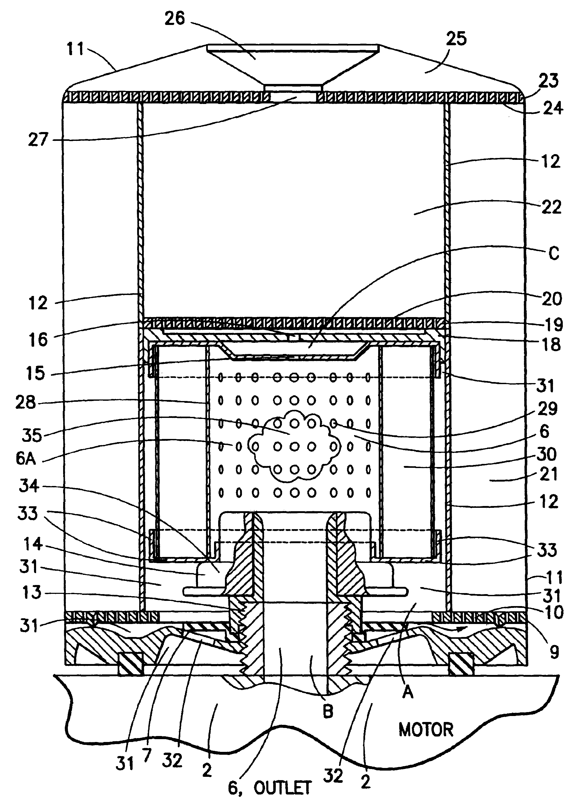 Hybrid spin-on filter