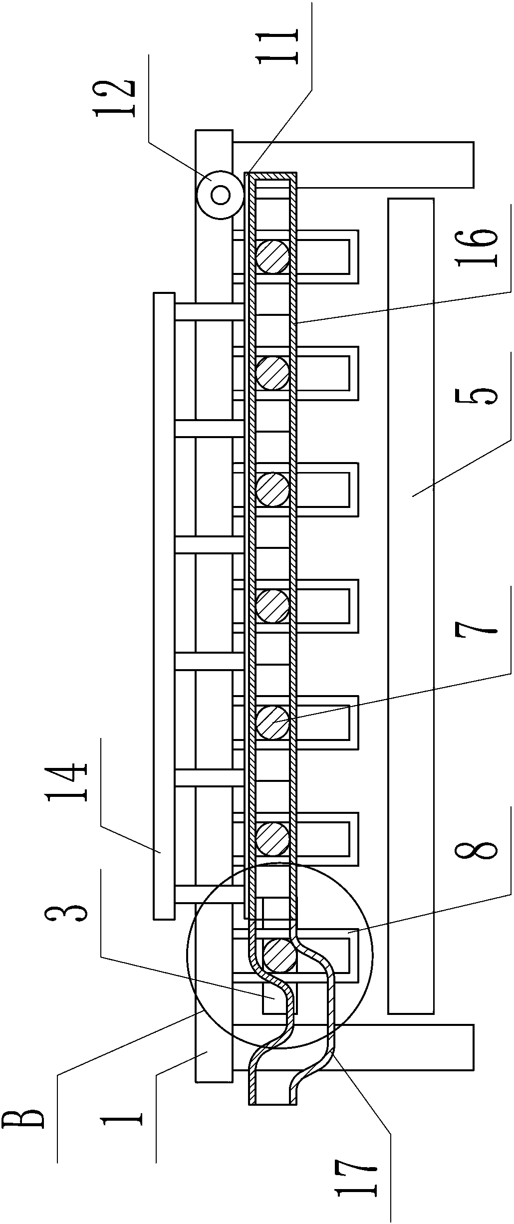 Wound cleaning bed for surgical operation