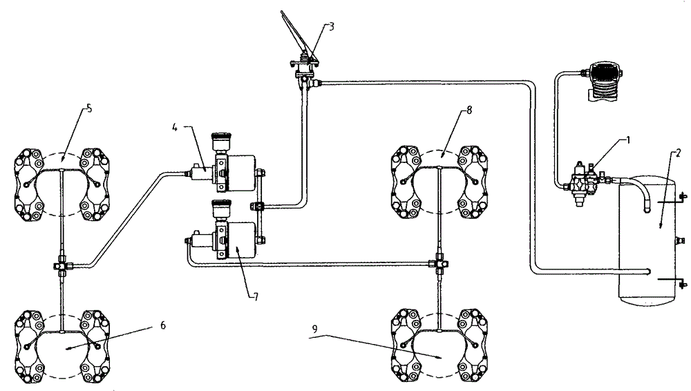 Forced Circulation System and Its Constructed Forced Circulation Braking System