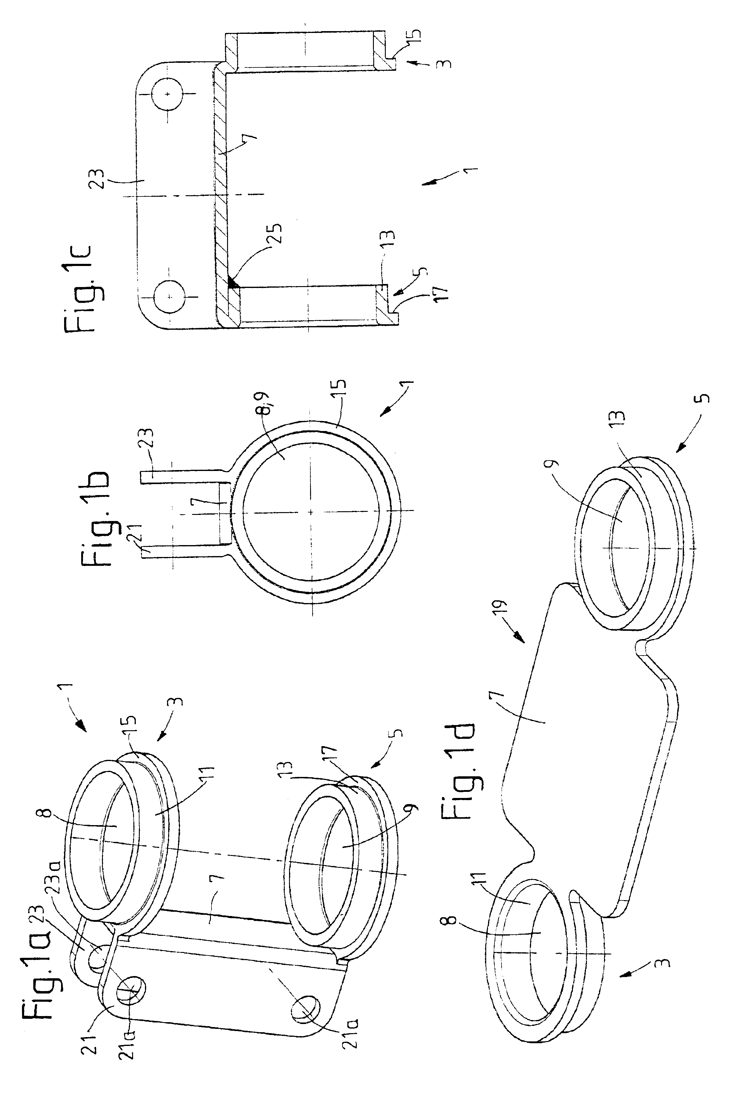 Knuckle bracket for a strut-type shock absorber