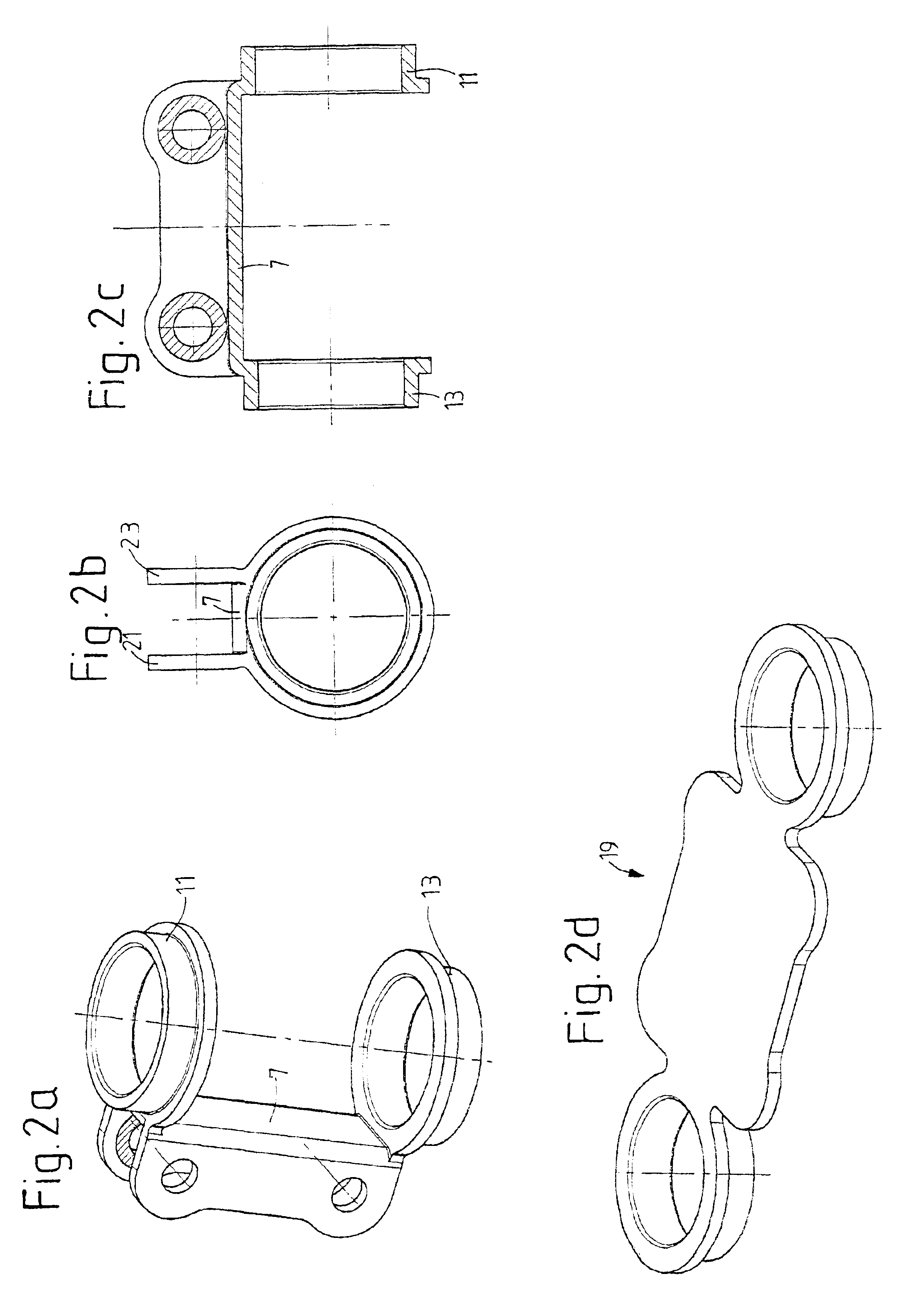 Knuckle bracket for a strut-type shock absorber