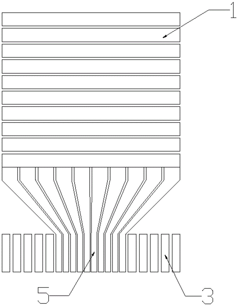 A pm-oled cathode lead layout structure and manufacturing method thereof