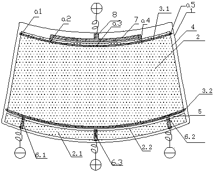 Electrical heating automobile laminated glass with a shunt bus