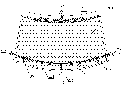 Electrical heating automobile laminated glass with a shunt bus