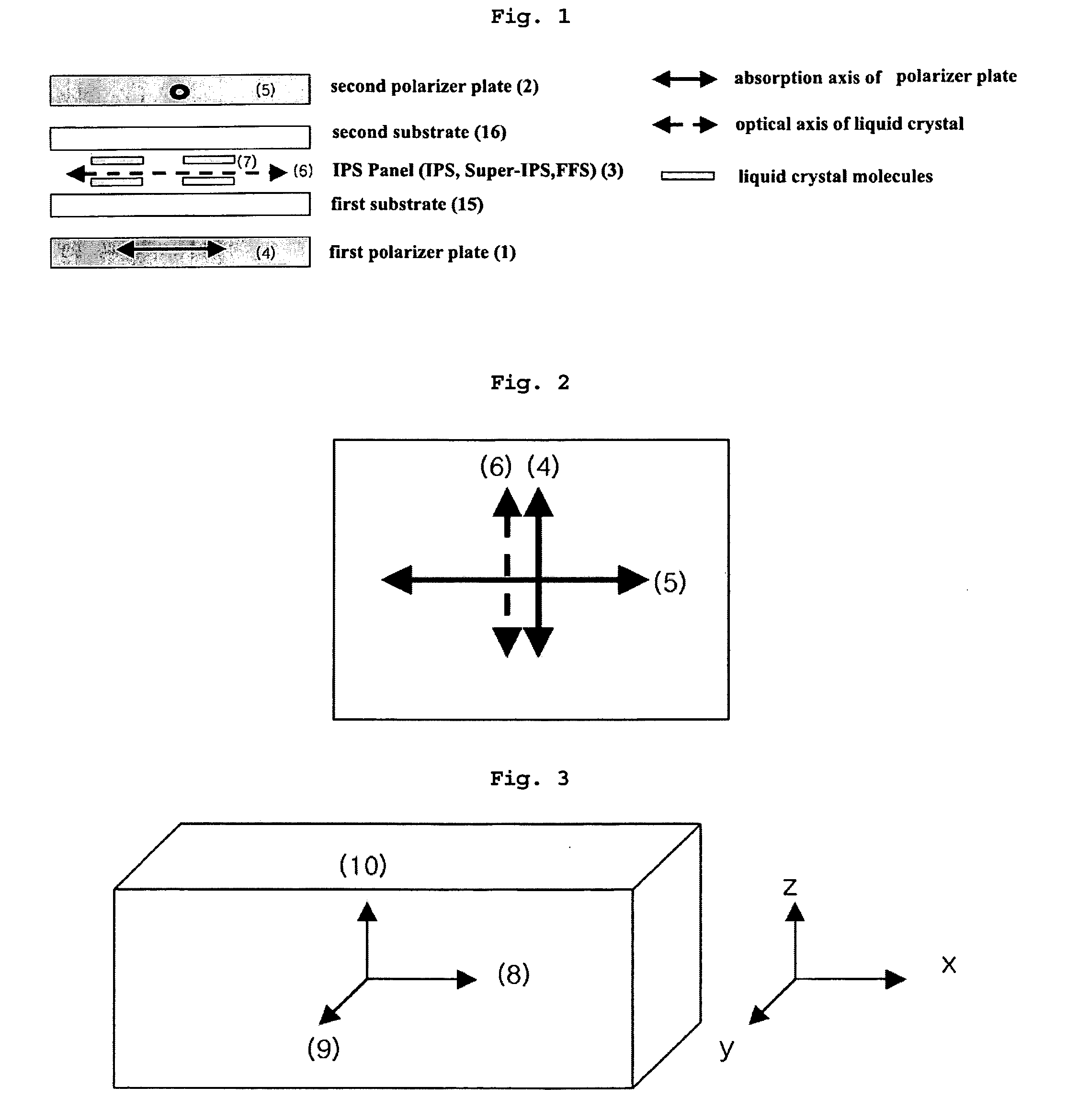 In-plane switching liquid crystal display including viewing angle compensation film using +A-plate