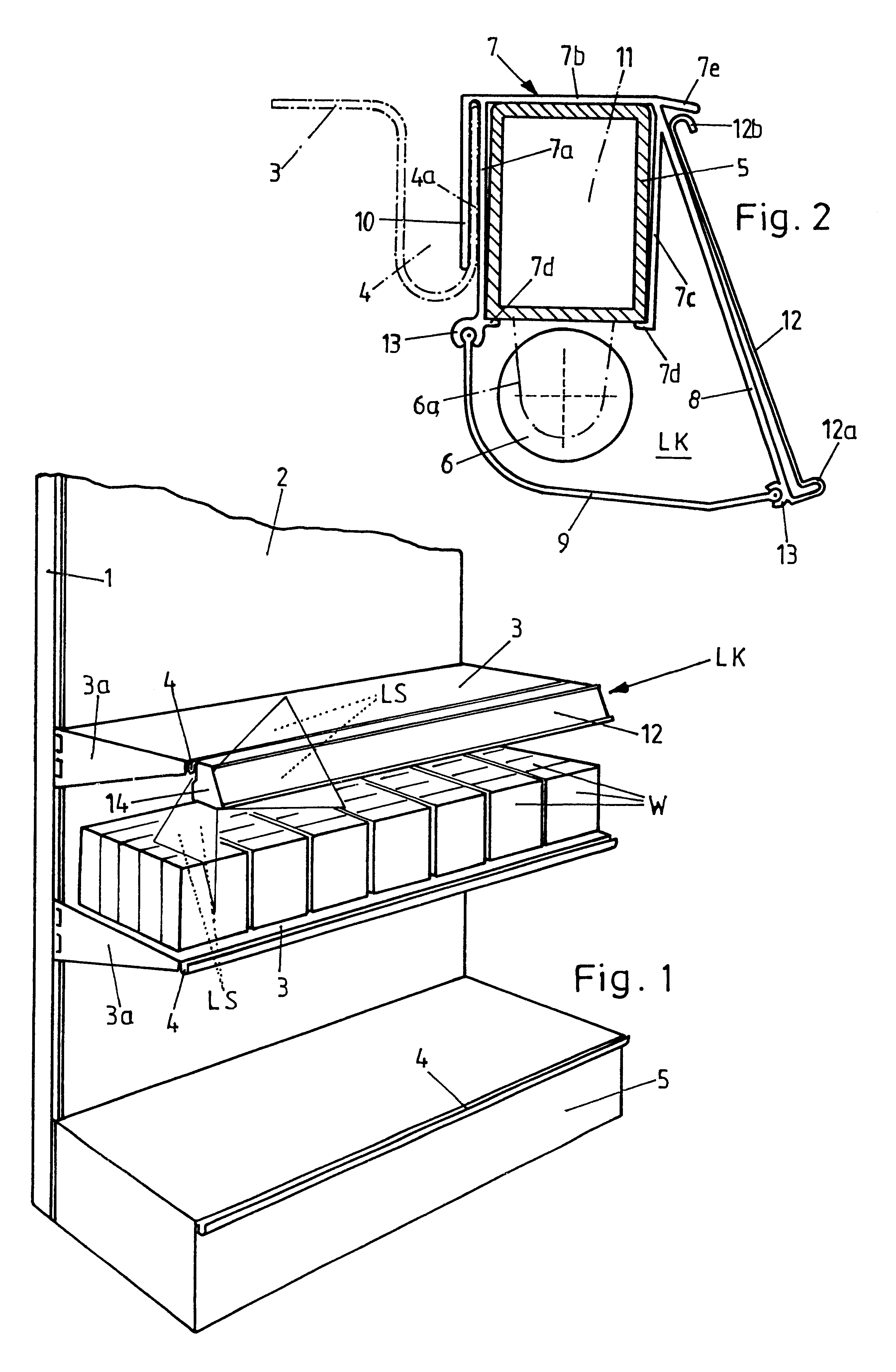 Rack lamp