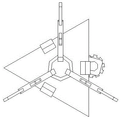 Retractable automatic-spin defect detecting and positioning device for storage tank walls