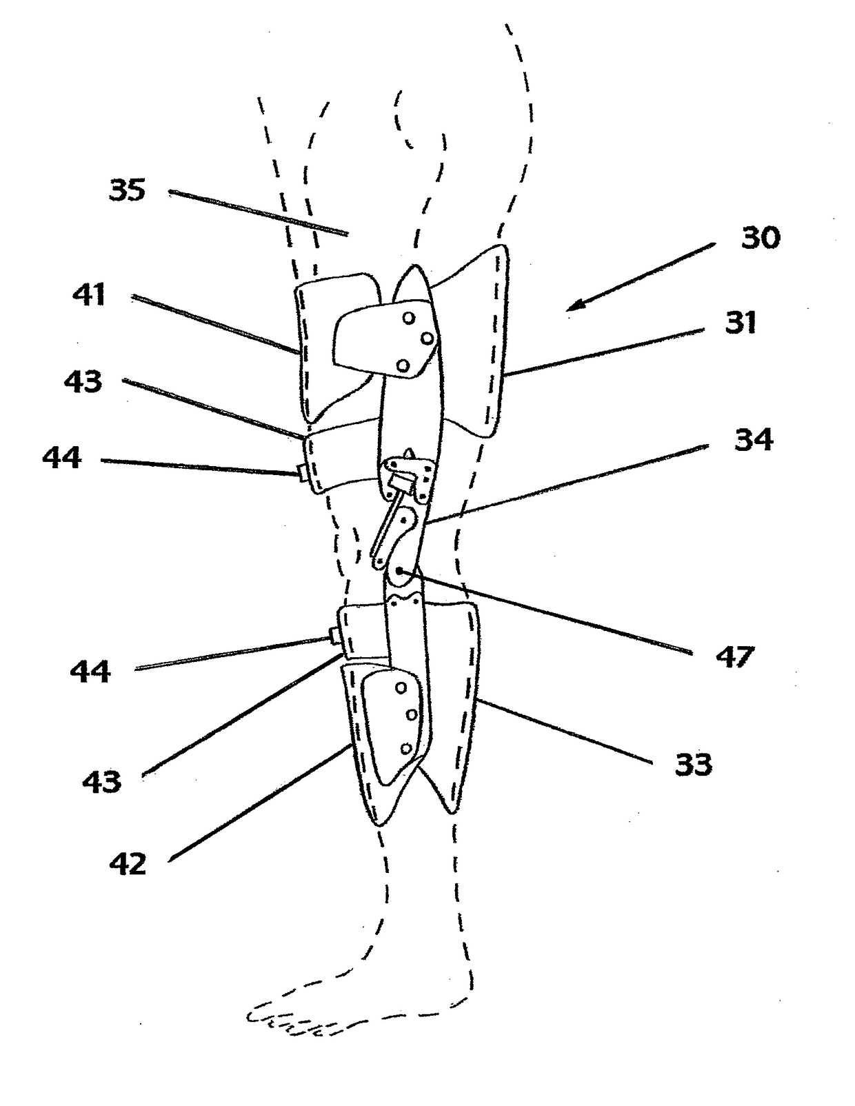 Orthopedic knee brace