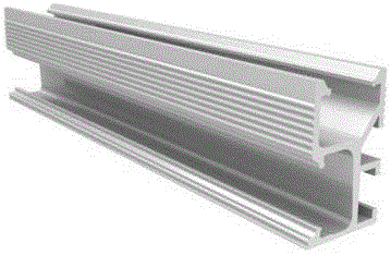 Solar energy support guide rail, clamp block, intermediate-voltage block, and side-voltage block in cooperative usage