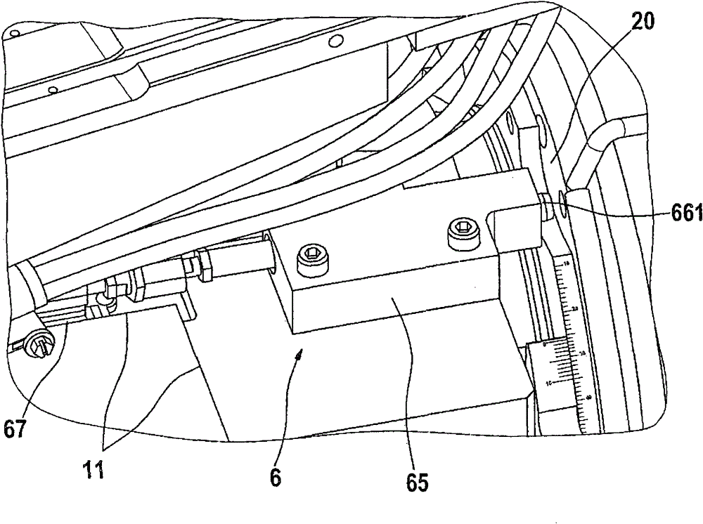 Cutting device and method for setting up and testing the operation preparation of cutting device