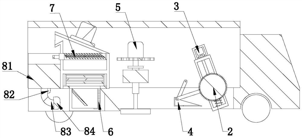 Road surface cleaning device for road repairing